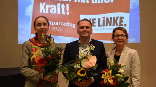 v.r.n.l. Dr. Kristin Kaufmann, André Schollbach, Annekatrin Klepsch